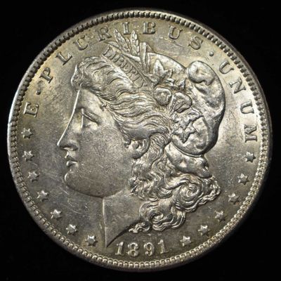 Sale Photo Thumbnail #234: 1891-CC MORGAN DOLLAR AU/BU
