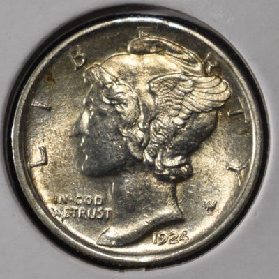 Sale Photo Thumbnail #174: 1924-D MERCURY DIME CH BU FSB