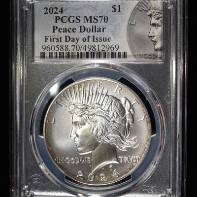 2024 PEACE DOLLAR PCGS MS70 FDI