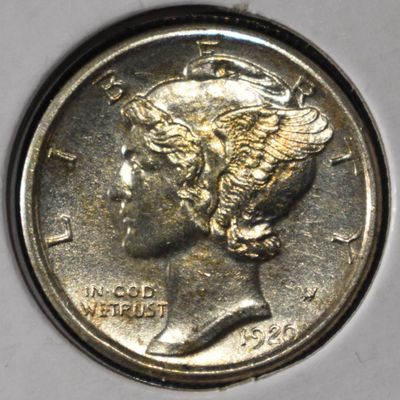 Sale Photo Thumbnail #169: 1920-D MERCURY DIME CH BU FSB