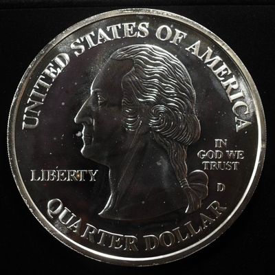 Sale Photo Thumbnail #419: 2003-D WASHINGTON 4 OZ 0.999 SILVER QUARTER