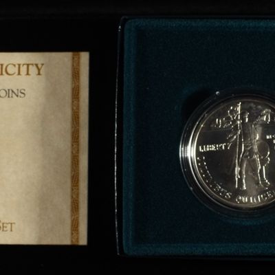 Sale Photo Thumbnail #293: 1992-D TWO-COIN UNC SET COLUMBUS QUINCENTENARY