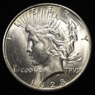 Sale Photo Thumbnail #274: 1928-S PEACE DOLLAR CH BU