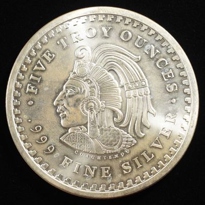 Sale Photo Thumbnail #427: 5 OZ 0.999 SILVER ROUND