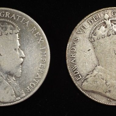 Sale Photo Thumbnail #374: (4) 50C CANADIAN 92.5% SILVER