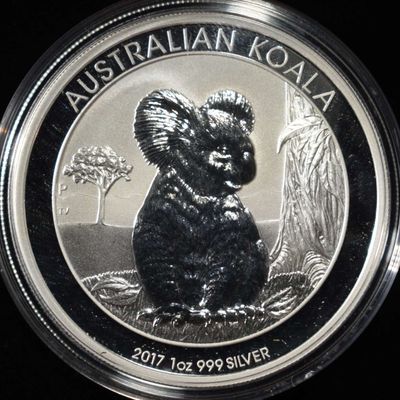 Sale Photo Thumbnail #413: 2017-P AUSTRALIAN KOALA 1 OZ .999 SILVER ROUND