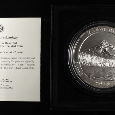 Sale Photo Thumbnail #420: 2010-P AMERICA THE BEAUTIFUL 5OZ .999 SILVER ROUND