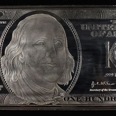Sale Photo Thumbnail #417: 2005 $100 4 OZ .999 SILVER NOTE