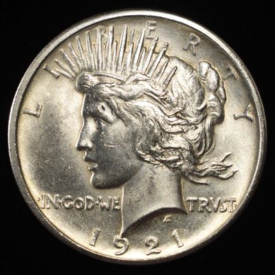 Sale Photo Thumbnail #262: 1921 PEACE DOLLAR CH BU