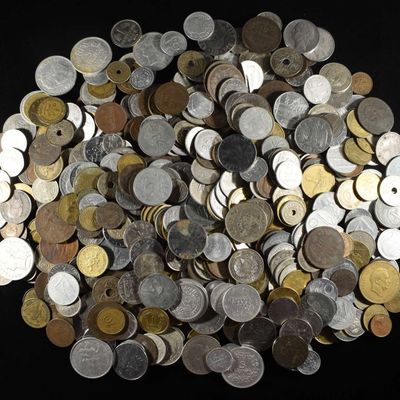 Sale Photo Thumbnail #351: 5 LBS FOREIGN COINS