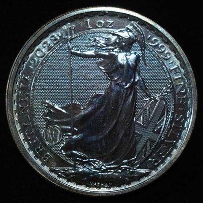 Sale Photo Thumbnail #410: 2023 BRITANNIA 1 OZ .999 SILVER ROUND