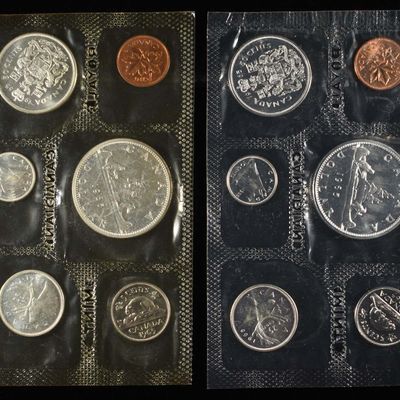 Sale Photo Thumbnail #328: (2) 1965 CANADA PL SETS