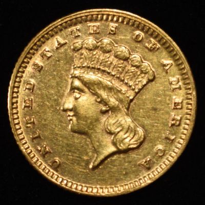 Sale Photo Thumbnail #444: 1870 $1 TYPE3 GOLD CH BU
