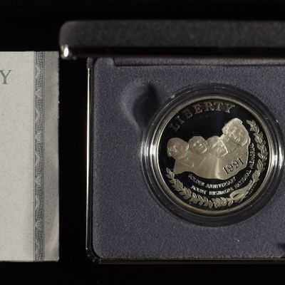 Sale Photo Thumbnail #292: 1991-S TWO-COIN PROOF SET MOUNT RUSHMORE ANNIV