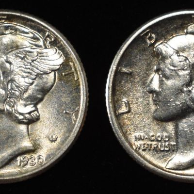 Sale Photo Thumbnail #190: 1930 CH BU FSB & 1930-S BU MERCURY DIMES