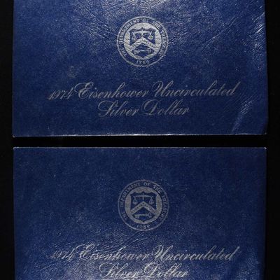 Sale Photo Thumbnail #320: (2) 1974 SILVER IKE BLUE PACKAGING