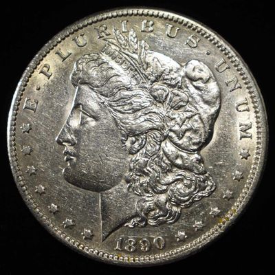 Sale Photo Thumbnail #231: 1890-CC MORGAN DOLLAR CH AU