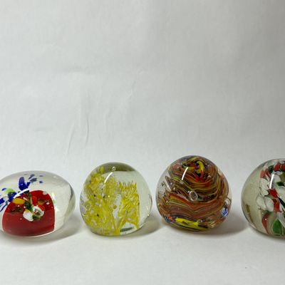 Sale Photo Thumbnail #242: COLLECTION OF ART GLASS PAPERWEIGHTS