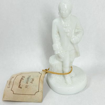 Sale Photo Thumbnail #404: BOYD ART GLASS COLONIAL MAN FIGURINE
