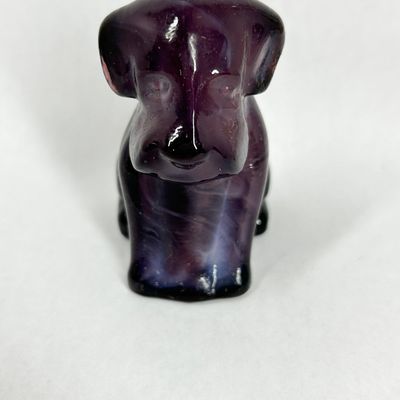 Sale Photo Thumbnail #362: BOYD POOCHE PURPLE SLAG DOG FIGURINE