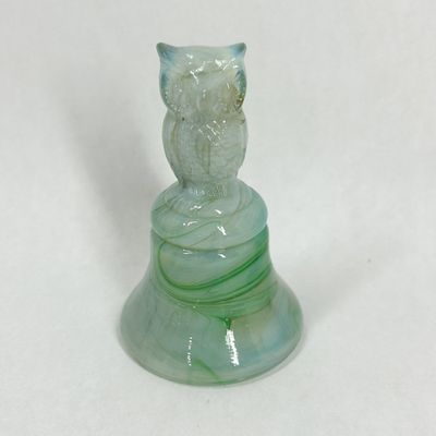 Sale Photo Thumbnail #417: BOYD GLASS SLAG GLASS OWL BELL