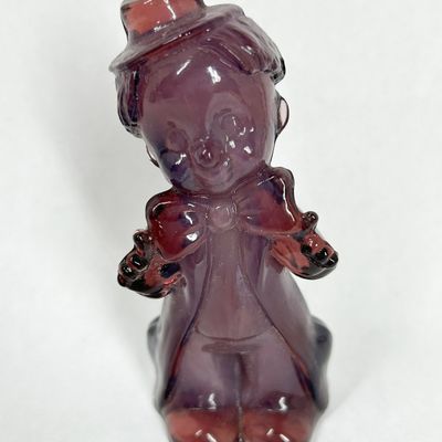 Sale Photo Thumbnail #343: BOYD  CHUCKLES THE CLOWN AMETHYST GLASS