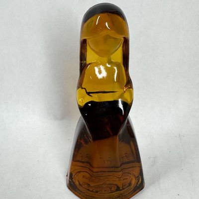 Sale Photo Thumbnail #334: AMBER GLASS WOMAN FIGURINE