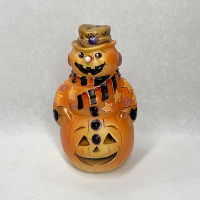 2017 HP 2/19 KIM BARLEY HALLOWEEN SNOWMAN FIGURINE