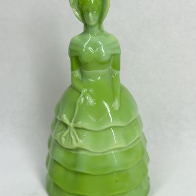 Sale Photo Thumbnail #230: GREEN SLAG GLASS FIGURINE