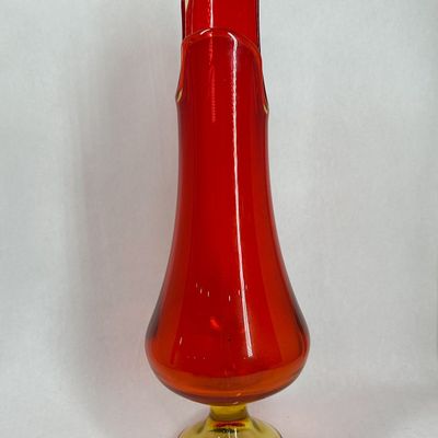 Sale Photo Thumbnail #271: FAYETTE AMBERINA SWUNG GLASS VASE
