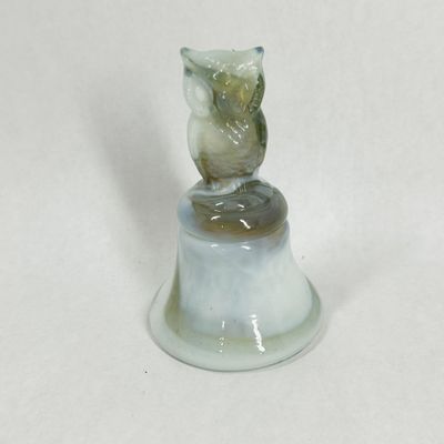 Sale Photo Thumbnail #419: BOYD GLASS OWL SLAG BELL