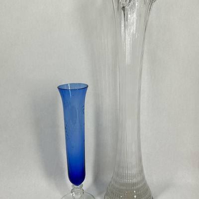 Sale Photo Thumbnail #275: TWO ART GLASS BUD VASES, MID-20TH CENTURY