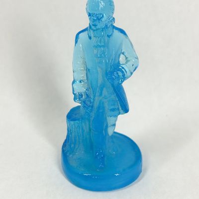 Sale Photo Thumbnail #407: BOYD GLASS COLONIAL MAN FIGURINE, 1987
