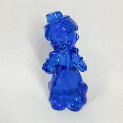Sale Photo Thumbnail #342: BOYD COBALT BLUE GLASS CLOWN