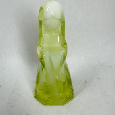 Sale Photo Thumbnail #331: VI HUNTER URANIUM SLAG GLASS FIGURINE