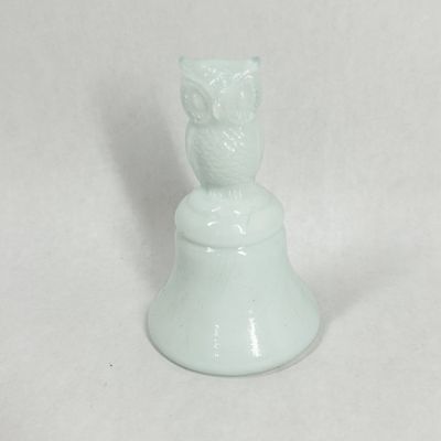 Sale Photo Thumbnail #418: BOYD BLUE MILK GLASS OWL BELL, 1978-1983