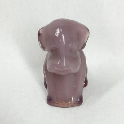 Sale Photo Thumbnail #355: BOYD POOCHE PLUM SLAG PUPPY FIGURINE