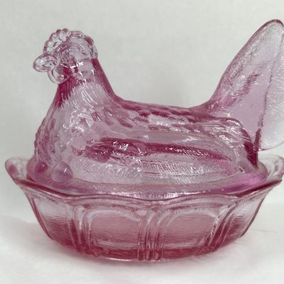 Sale Photo Thumbnail #112: FENTON ROSE PINK HEN ON NEST