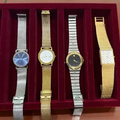 4 Designer Watches: Skagen, Movado & Bulova