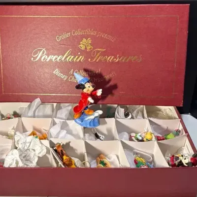 Grolier Porcelain Disney Figure Ornaments