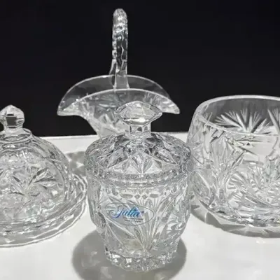 Set of 4 Julia Leaded Crystal made in Poland