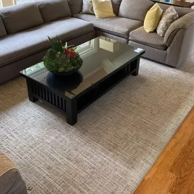 Cream & Tan Area Rug