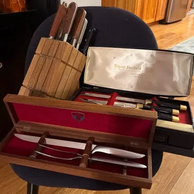 Knives: Sheffield Carving, Gerber Carving & Oxford Hall Cutlery