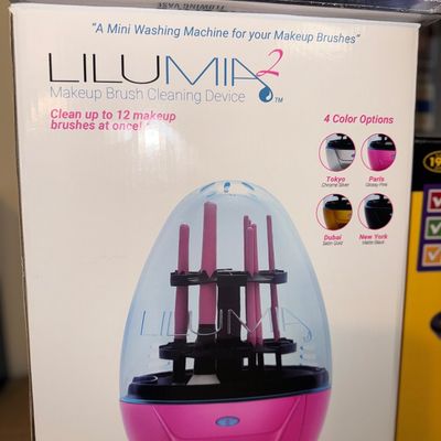 Lilumia 2 Makeup Brush Cleaning Device in its original retail packaging.