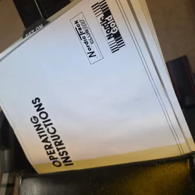 Sale Photo Thumbnail #195: Original operating instructions manual for a NordicTrack Club 900 Nordic Gold ski machine.