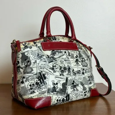 Dooney and Bourke x Disney Florentine Vachetta Leather Mickey Mouse Comic Strip Satchel