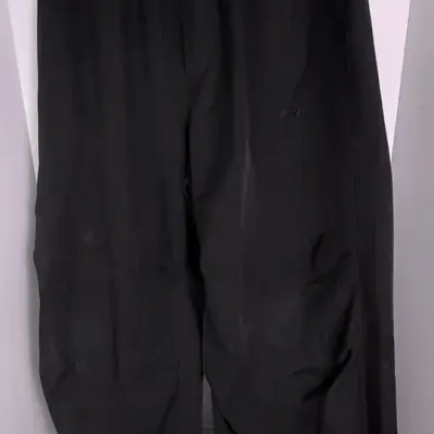 Authenticated WE11DONE Black Tucked Track Pants: Size S
