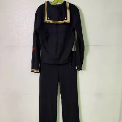 Vintage Seafarer U.S. Navy Dress Blue Sailor 2-Piece Uniform 