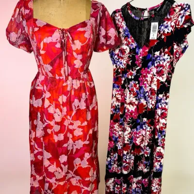 New with Tags Torrid Floral Dresses (2): Size M/L