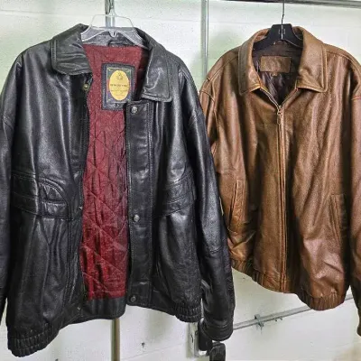 Men's Leather Jackets Size L - Members Only & More